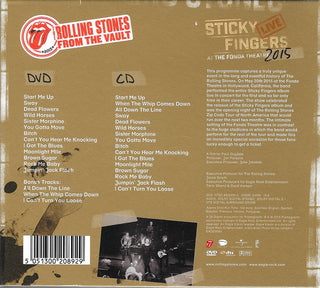The Rolling Stones : Sticky Fingers Live At The Fonda Theatre 2015 (DVD, Multichannel, NTSC + CD)