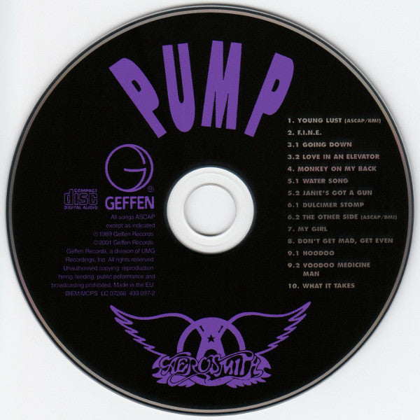 Aerosmith : Pump (CD, Album, RE)