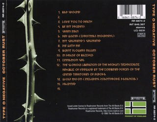 Type O Negative : October Rust (CD, Album, RP)