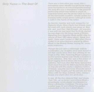 Yazoo : Only Yazoo (The Best Of) (CD, Comp, RE, RM)