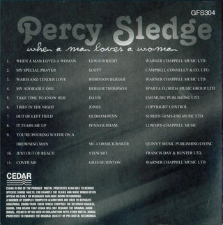 Percy Sledge : When A Man Loves A Woman (CD, Comp)