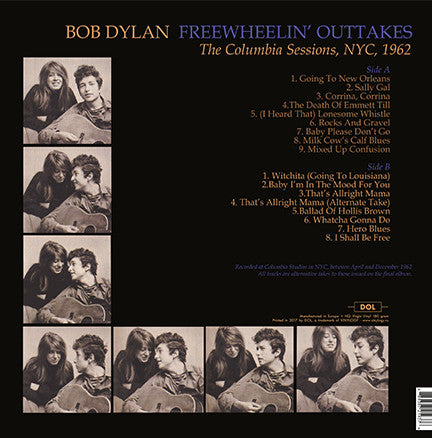 Bob Dylan : Freewheelin' Outtakes (The Columbia Sessions, NYC, 1962) (LP, Album, Dlx, RE, Unofficial, 180)