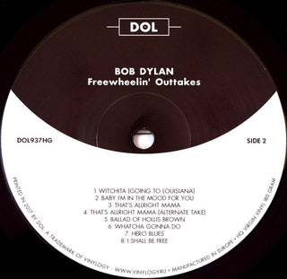 Bob Dylan : Freewheelin' Outtakes (The Columbia Sessions, NYC, 1962) (LP, Album, Dlx, RE, Unofficial, 180)