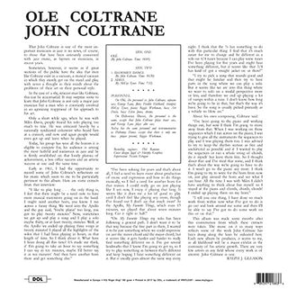 John Coltrane : Olé Coltrane (LP, Album, RE, 180)