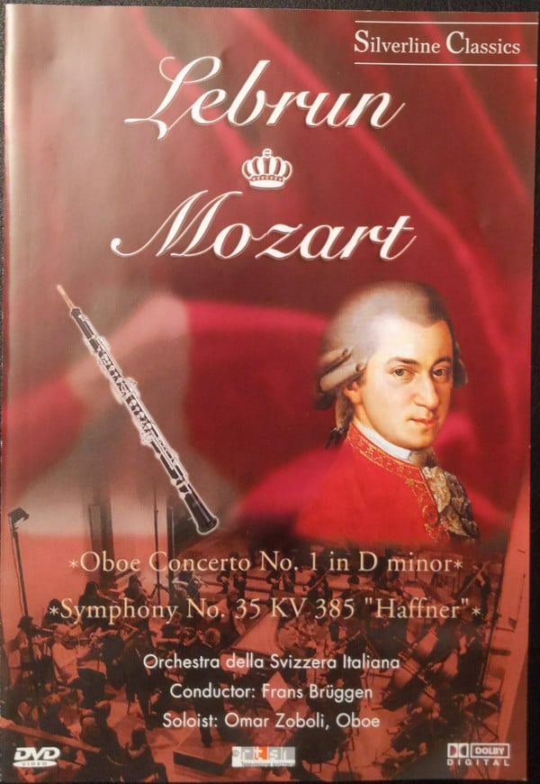 Ludwig August Lebrun, Wolfgang Amadeus Mozart / Orchestra Della Radio Televisione Della Svizzera Italiana, Frans Brüggen, Omar Zoboli : Oboe Concerto No. 1 In D Minor / Symphony No. 35 KV 385 "Haffner" (DVD-V, Multichannel)