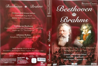 Ludwig van Beethoven, Johannes Brahms / Orchestra Della Radio Televisione Della Svizzera Italiana, Serge Baudo, Homero Francesch : Piano Concerto No. 5 Op. 73 "The Emperor" / Symphony No. 3 Op. 90 (DVD-V, Multichannel)
