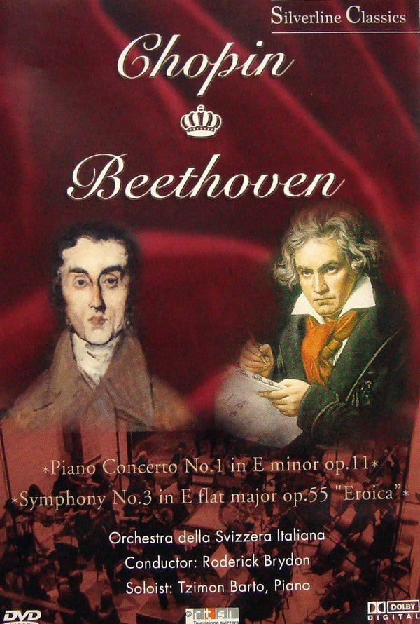 Frédéric Chopin, Ludwig van Beethoven / Orchestra Della Radio Televisione Della Svizzera Italiana, Roderick Brydon, Tzimon Barto : Piano Concerto No. 1 In E Minor Op. 11 / Symphony No. 3 In E Flat Major Op. 55 "Eroica" (DVD-V, Multichannel)
