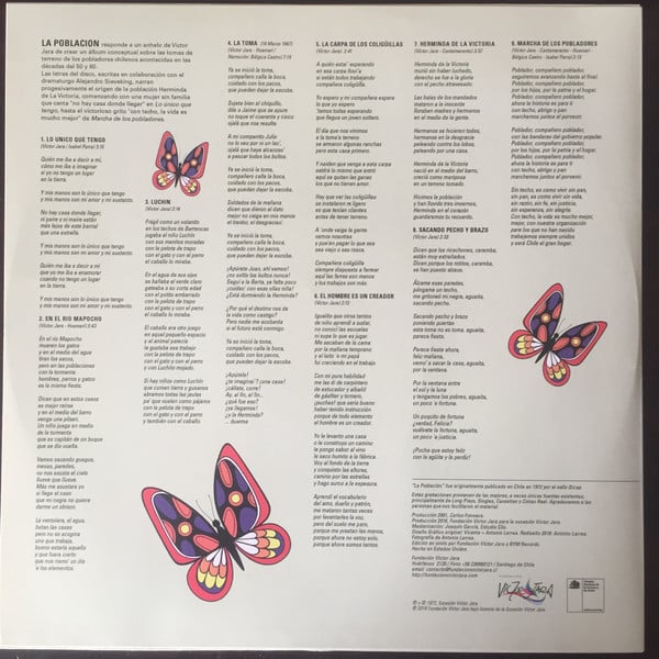 Victor Jara : La Población (LP, Album, Mono, Ltd, RE, RM)