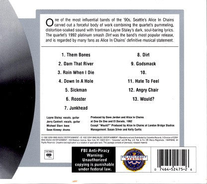 Alice In Chains : Dirt (CD, Album, RE)