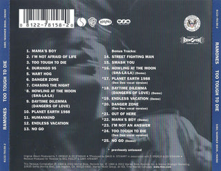 Ramones : Too Tough To Die (CD, Album, RE, RM)