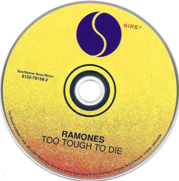 Ramones : Too Tough To Die (CD, Album, RE, RM)