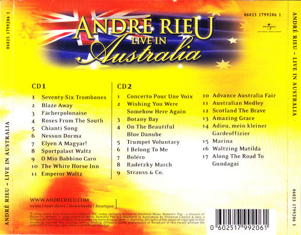 André Rieu : Live In Australia (2xCD, Album)