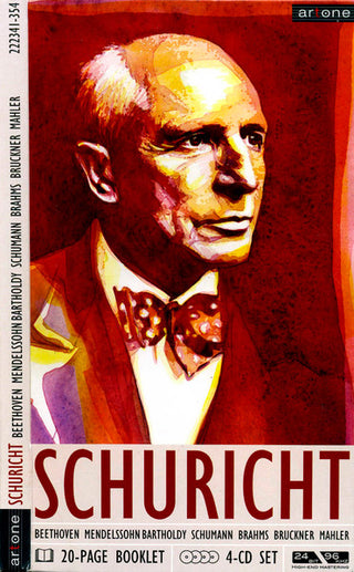 Carl Schuricht / Ludwig van Beethoven, Felix Mendelssohn-Bartholdy, Robert Schumann, Johannes Brahms, Anton Bruckner, Gustav Mahler : Beethoven Mendelssohn Bartholdy Schumann Brahms Bruckner Mahler (4xCD, Comp, RM, Dig)
