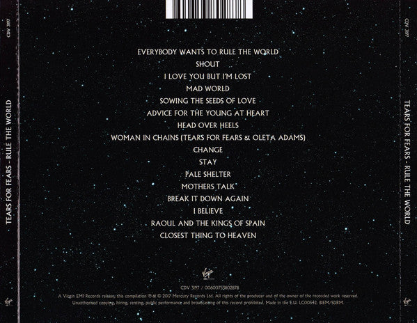 Tears For Fears : Rule The World (CD, Comp)