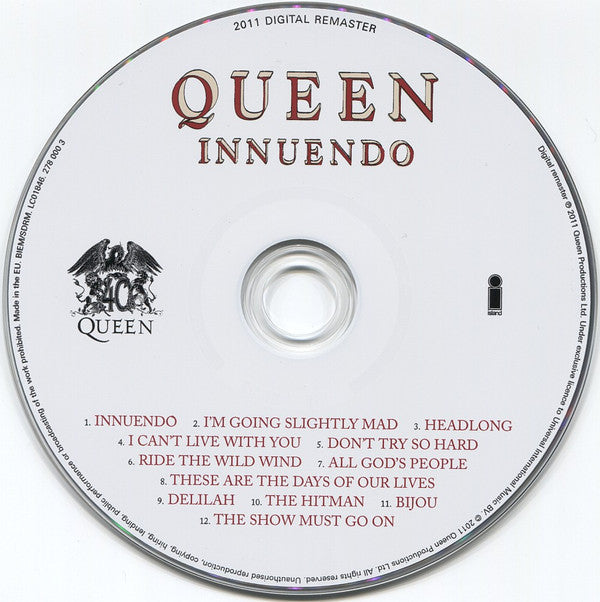 Queen : Innuendo (CD, Album, RE, RM)