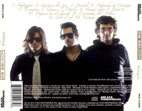 De Saloon : Abrazame (CD, Album, RE)