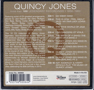 Quincy Jones : Jazz (More Than 100 Legendary Recordings 1956 - 1960) (10xCD, Comp, Mono)