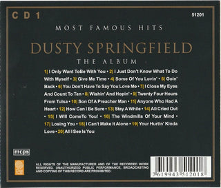 Dusty Springfield : Most Famous Hits: The Album (2xCD, Comp)