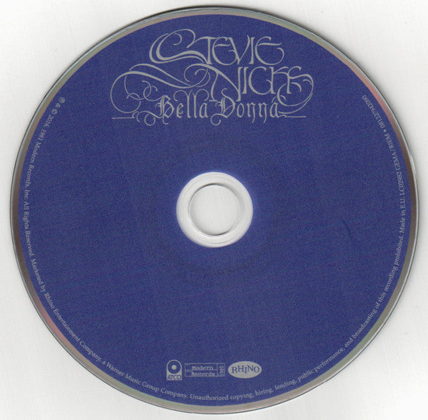 Stevie Nicks : Bella Donna (CD, Album, RE, RM)