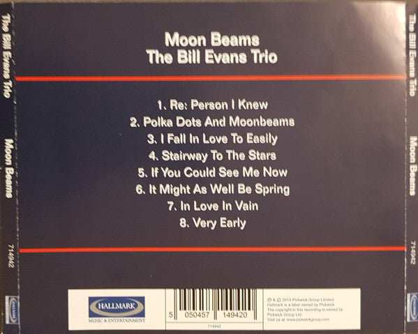 The Bill Evans Trio : Moon Beams (CD, Album, Mono, RE)