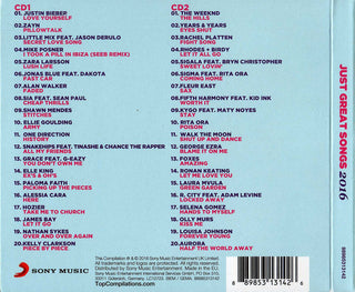 Various : Just Great Songs 2016 (2xCD, Comp)