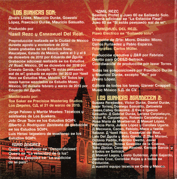 Los Bunkers : La Velocidad de la Luz (CD, Album, Dig)