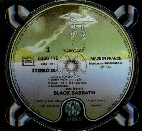 Black Sabbath : Sabotage (CD, Album, RE, RM, Dig)