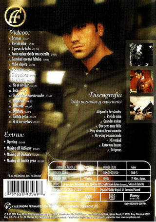 Alejandro Fernández : AF (DVD-V, NTSC, All)