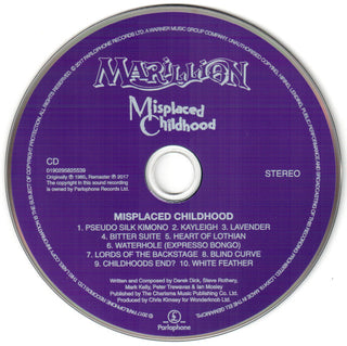 Marillion : Misplaced Childhood (2017 Remaster) (CD, Album, RE, RM)