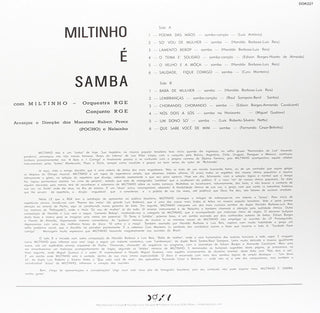 Miltinho : Miltinho É Samba (LP, Album, RE + CD, Album)