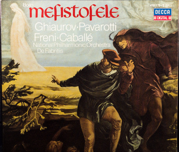 Arrigo Boito, Nicolai Ghiaurov, Luciano Pavarotti, Mirella Freni, Montserrat Caballé, National Philharmonic Orchestra, Oliviero De Fabritiis : Mefistofele (3xCD, Album + Box)