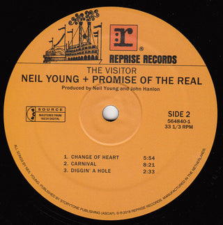 Neil Young + Promise Of The Real : The Visitor (LP + LP, S/Sided, Etch + Album)