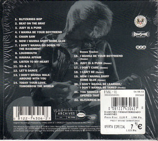 Ramones : Ramones (CD, Album, RE, RM, RP, Cin)