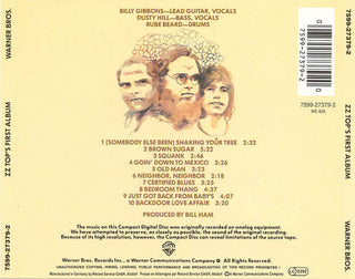 ZZ Top : ZZ Top's First Album (CD, Album, RE, Spe)