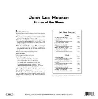 John Lee Hooker : House Of The Blues (LP, Album, RE, Gat)