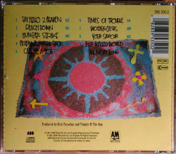 Temple Of The Dog : Temple Of The Dog (CD, Album, RE)