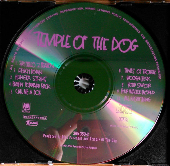 Temple Of The Dog : Temple Of The Dog (CD, Album, RE)