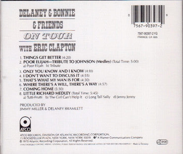 Delaney & Bonnie & Friends : On Tour With Eric Clapton (CD, Album, RE)