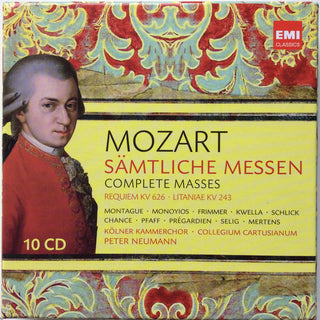Wolfgang Amadeus Mozart -  Kölner Kammerchor, Collegium Cartusianum, Peter Neumann (2) : Sämtliche Messen = Complete Masses  & Requiem KV 626 · Litaniae KV 234  (10xCD, Comp, RM + Box)