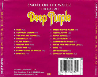 Deep Purple : Smoke On The Water - The Best Of - (CD, Comp, RP)
