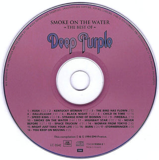Deep Purple : Smoke On The Water - The Best Of - (CD, Comp, RP)