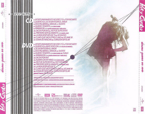 Paty Cantú : Drama Queen (En Vivo) (CD, Album + DVD-V)