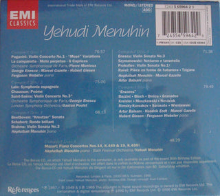 Yehudi Menuhin : 80th Birthday Edition (6xCD, Mono + Box, Comp)