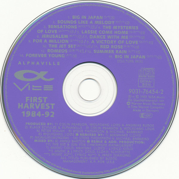 Alphaville : First Harvest 1984-92 (CD, Comp, RE)