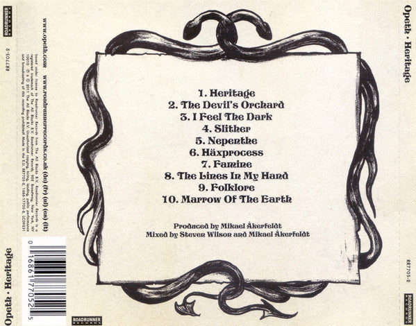 Opeth : Heritage (CD, Album, RE, Arv)