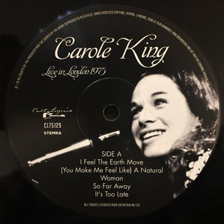 Carole King : Best Of Live In London 1975 (LP, Unofficial)