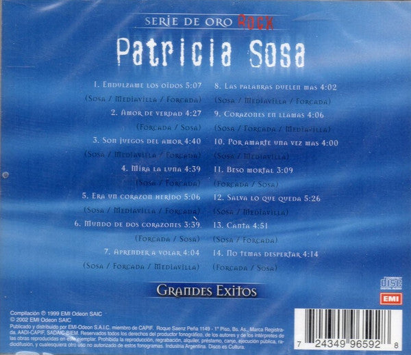 Patricia Sosa : Grandes Exitos (CD, Comp)