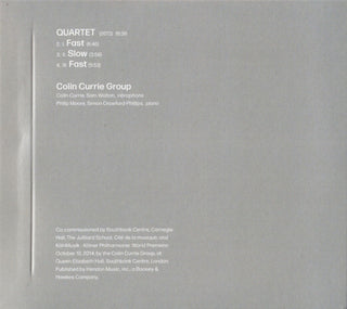 Steve Reich : Pulse / Quartet (CD, Album)