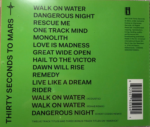 30 Seconds To Mars : America (CD, Album, Dlx)