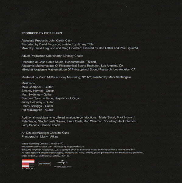 Johnny Cash : American V: A Hundred Highways (CD, Album, RP)